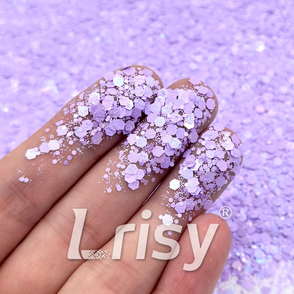 Macaron Color General Mixed Lavendar Purple Glitter FC-E8032