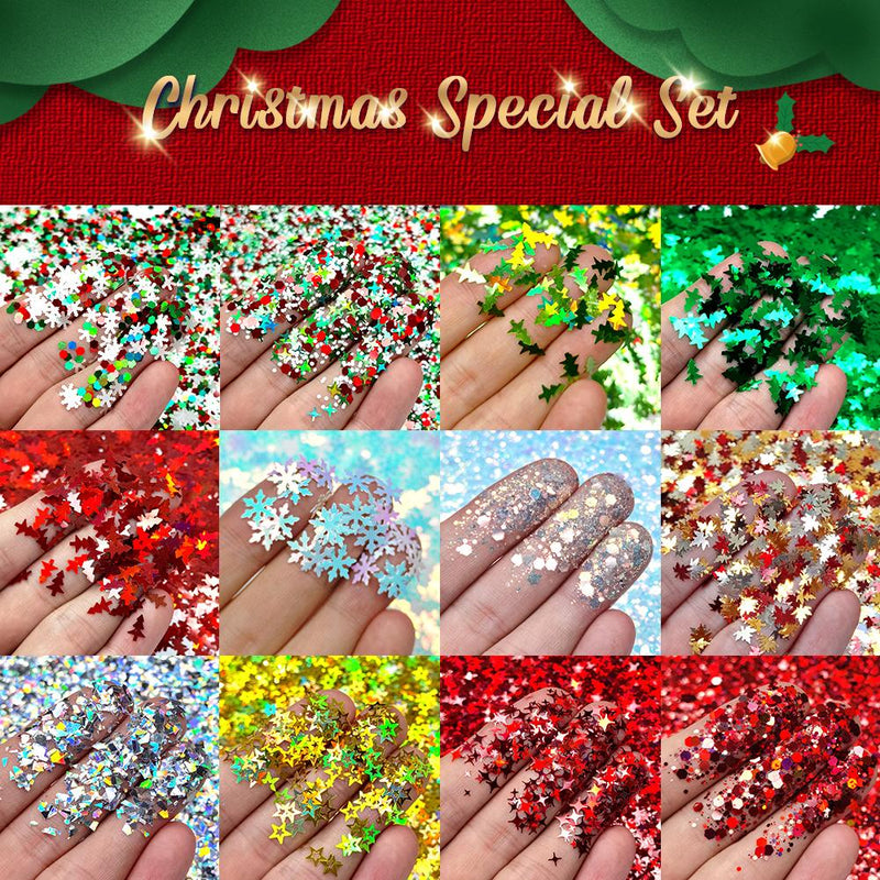 Lrisy Christmas Glitter Special Set/Kits Total 120g