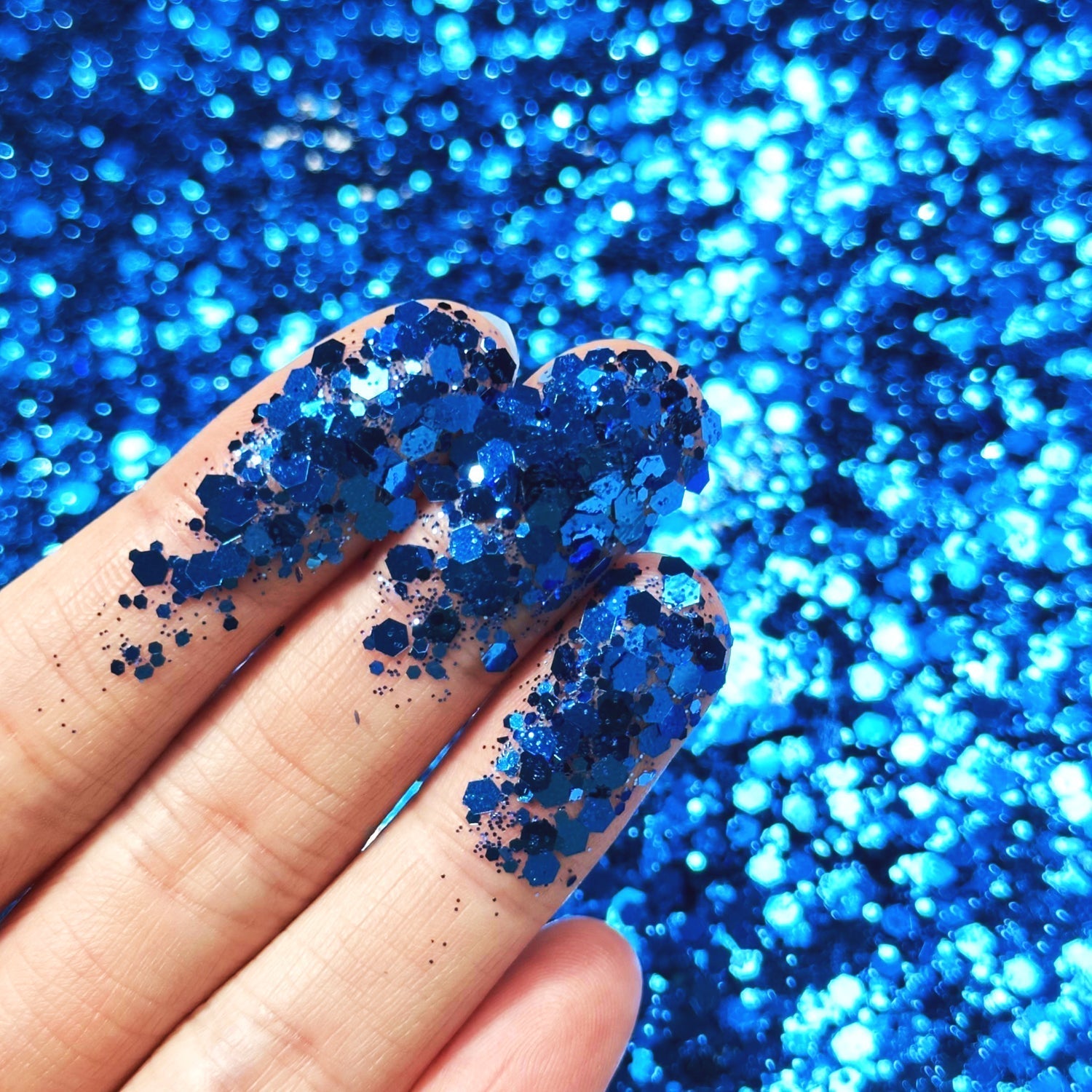 General Mixed Sapphire Blue Glitter Pure Color B0705