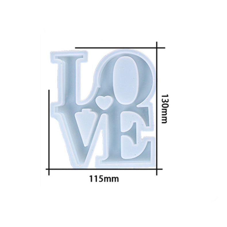 LOVE Alphabet Decoration Silicone Resin Mold M-DYYY-LOVE001