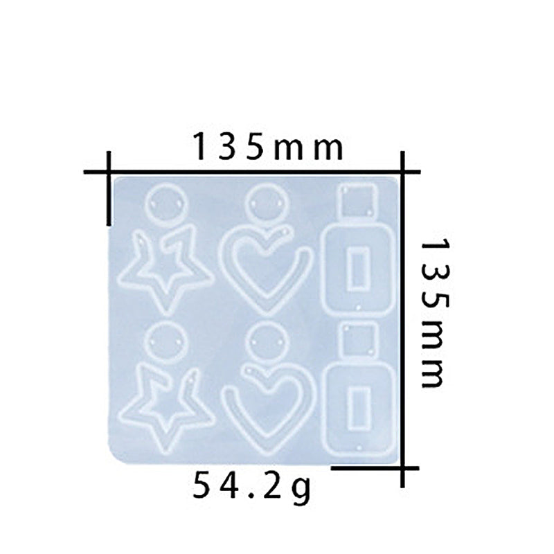 Jewelry Pendant Silicone DIY Earring Mold For Resin M-DYYY-EZZ001