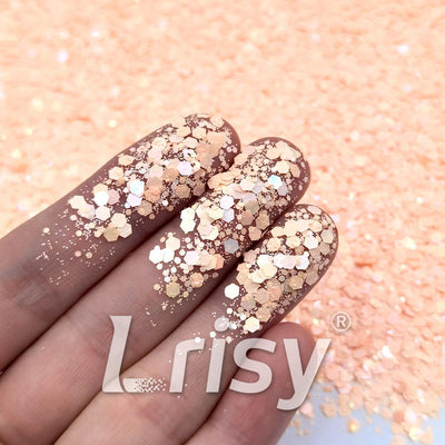 Macaron Color General Mixed Soft Apricot Glitter FC-E8043
