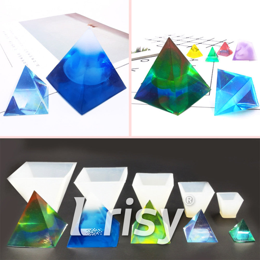 Pyramid Or Trigonal Tower Pack of 5 Silicone Resin Mold M-YMR-PTT001