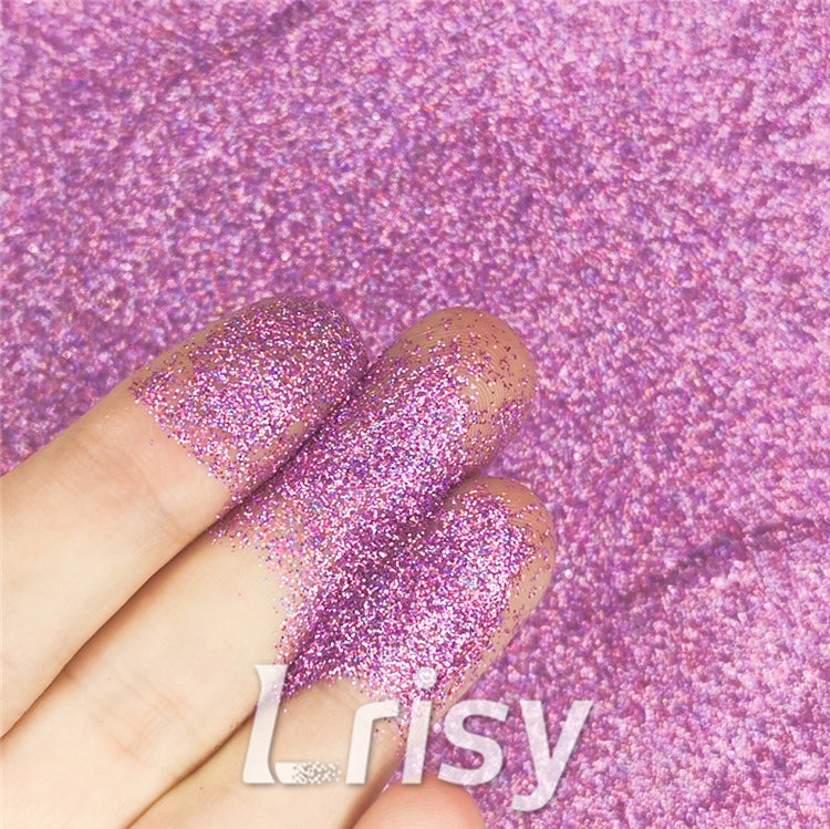 0.2mm Hexagon Shapes Laser Pink Glitter LB0901