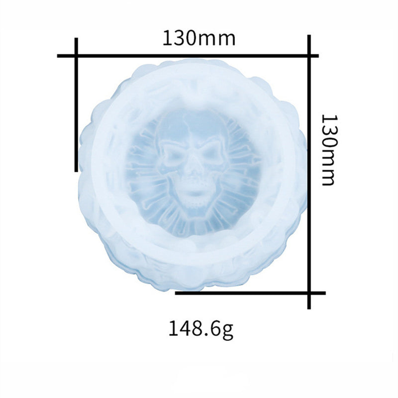Halloween Skull Ashtray Storage Box Silicone Resin Mold