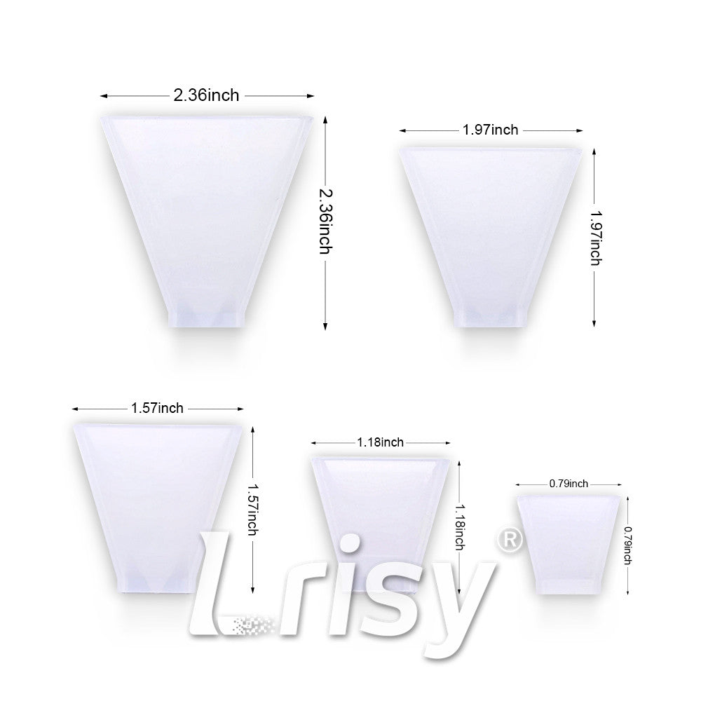 Pyramid Or Trigonal Tower Pack of 5 Silicone Resin Mold M-YMR-PTT001