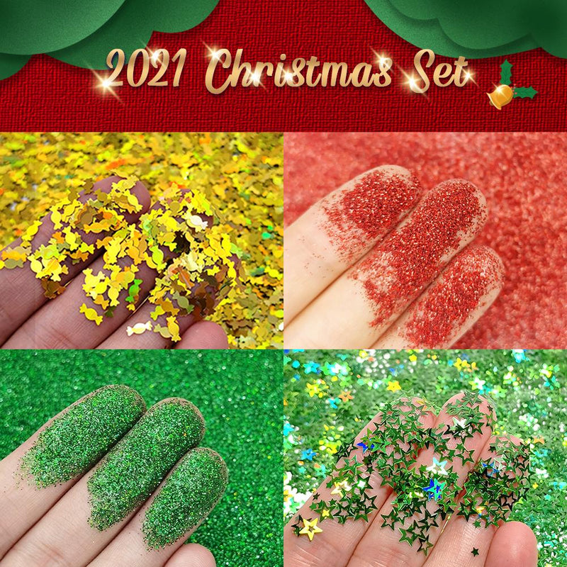 2021 Lrisy Christmas Glitter Set Total 120g