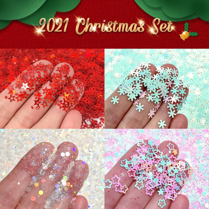 2021 Lrisy Christmas Glitter Set Total 120g
