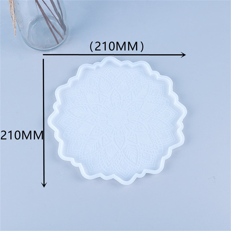 Sunflower Coaster Tray Resin Silicone Mold (Large) M-DYY-DTYH001
