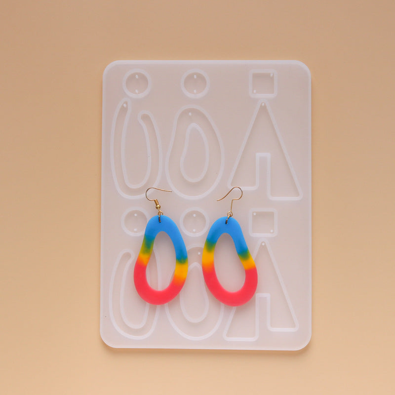 Jewelry Pendant Silicone DIY Earring Mold For Resin M-DYYY-EZZ005