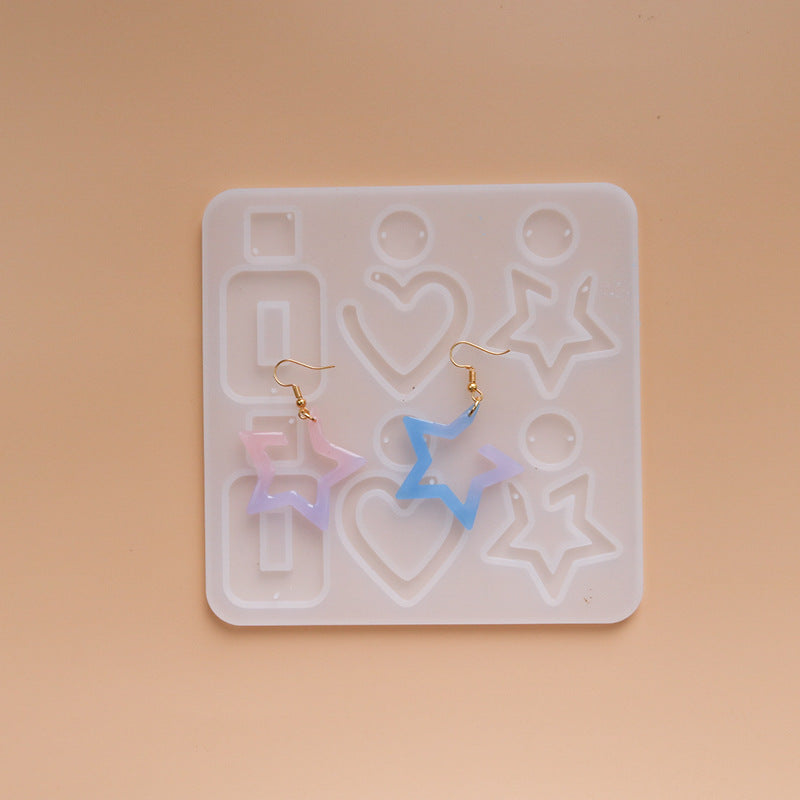 Jewelry Pendant Silicone DIY Earring Mold For Resin M-DYYY-EZZ001