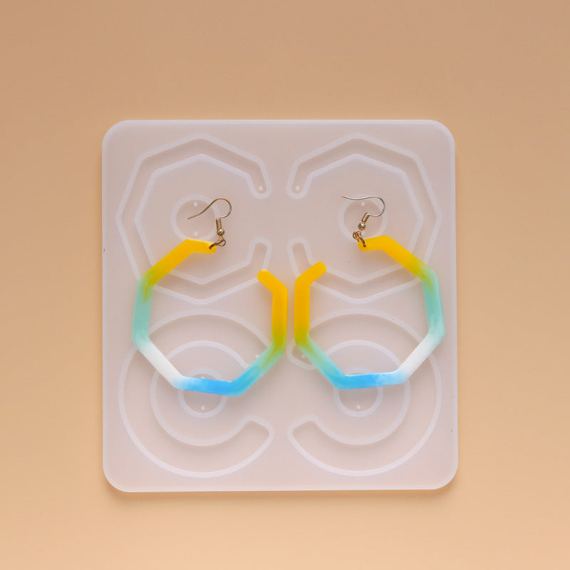 Jewelry Pendant Silicone DIY Earring Mold For Resin M-DYYY-EZZ004