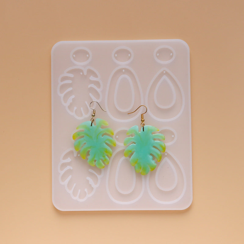 Jewelry Pendant Silicone DIY Earring Mold For Resin M-DYYY-EZZ002