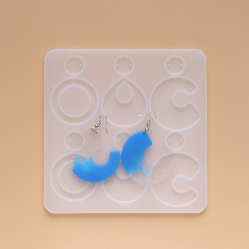 Jewelry Pendant Silicone DIY Earring Mold For Resin M-DYYY-EZZ006