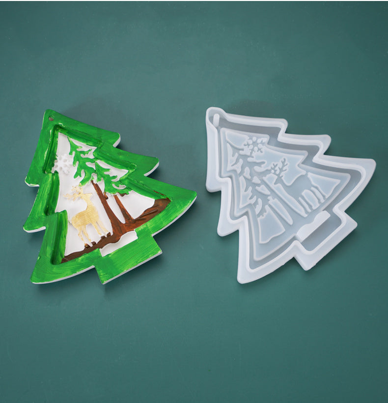 Christmas Series Decoration Pendant Silicone Resin Mold M-YMR-SDGP015