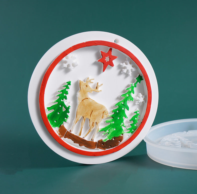 Christmas Series Decoration Pendant Silicone Resin Mold M-YMR-SDGP001