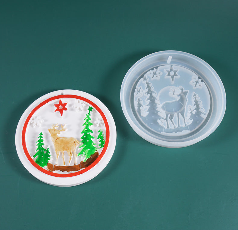Christmas Series Decoration Pendant Silicone Resin Mold M-YMR-SDGP001