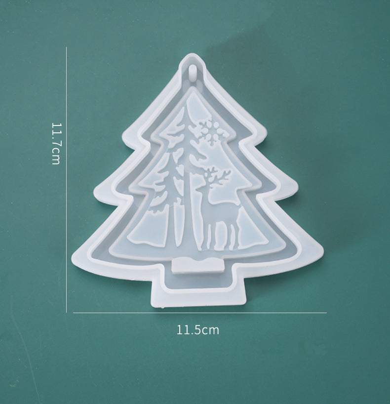 Christmas Series Decoration Pendant Silicone Resin Mold M-YMR-SDGP015