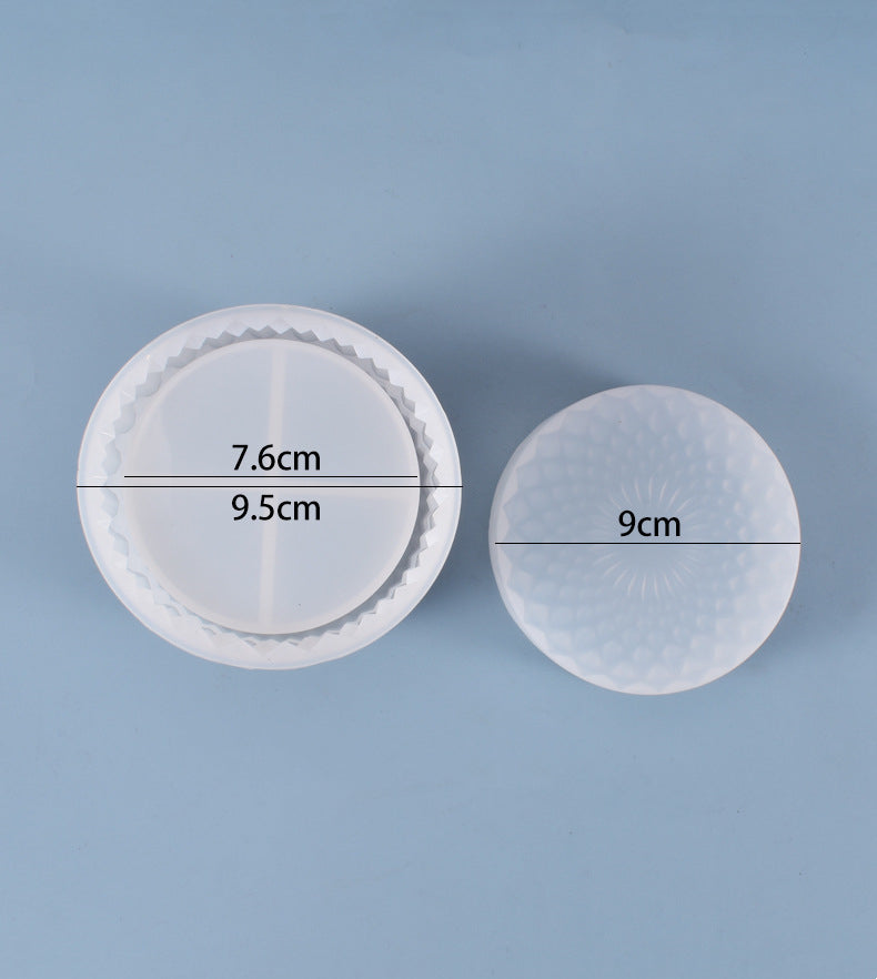 Crystal Flat Bottom Jewelry DIY Storage Box Silicone Resin Mold