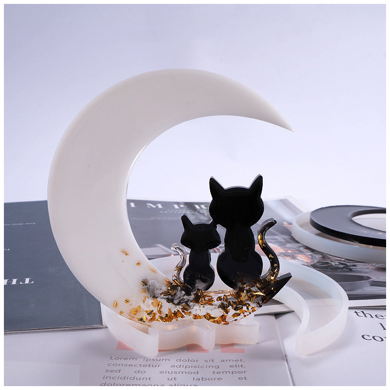 Moon Cat Silicone Resin Mold M-LYY-YLP007