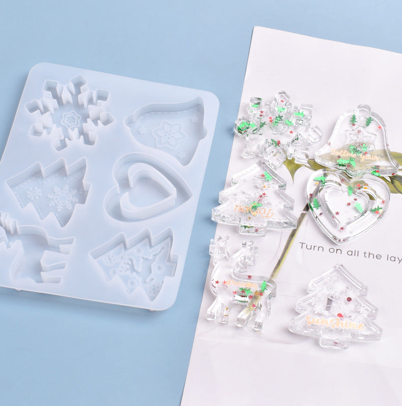 Christmas Series Decoration Pendant Silicone Resin Mold M-YMR-SDGP007