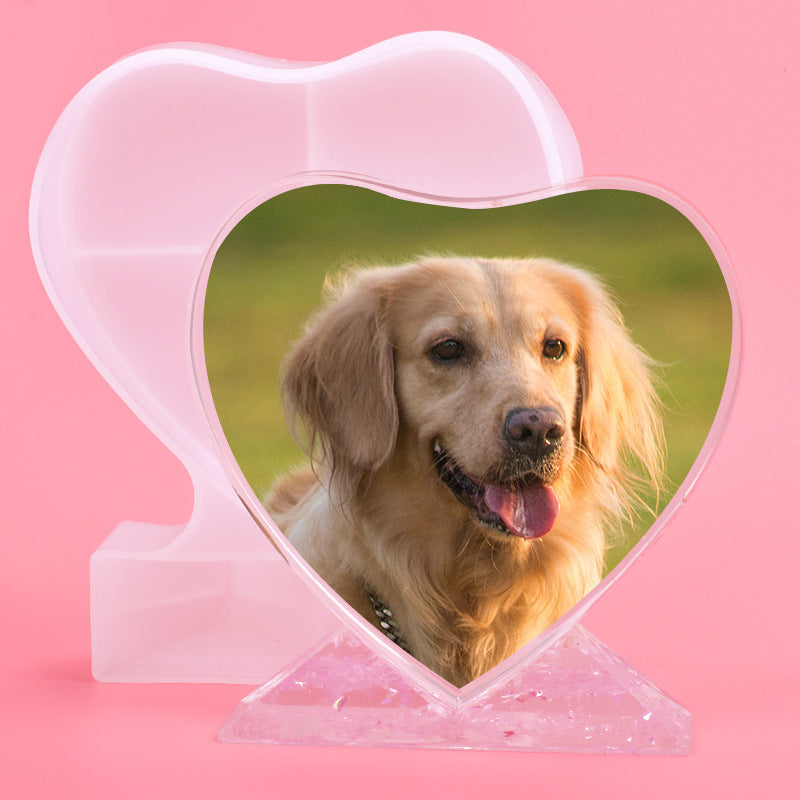 Heart Shaped Photo Picture Frame Silicone Resin Mold M-XC-XK001