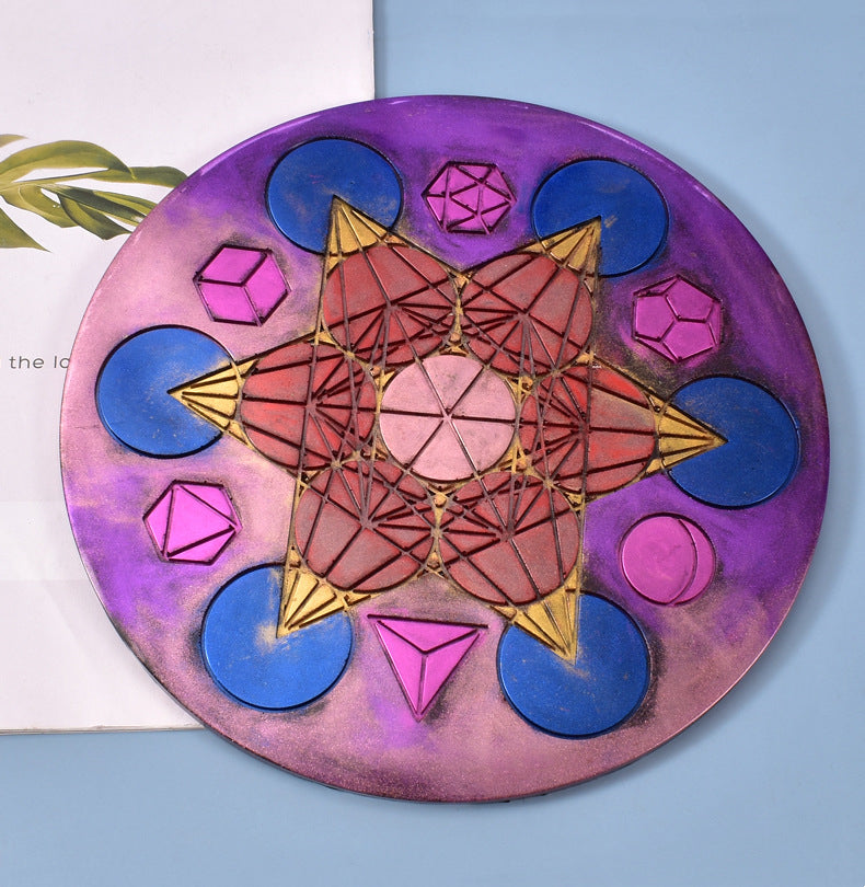 Tarot Cards Coaster Serving Tray Silicone Resin Mold M-YMR-TLD001