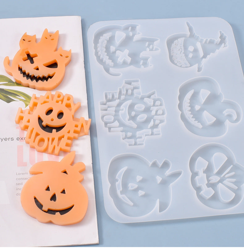 Halloween Prank's Pumpkin Silicone Resin Mold M-YMR-NGD001