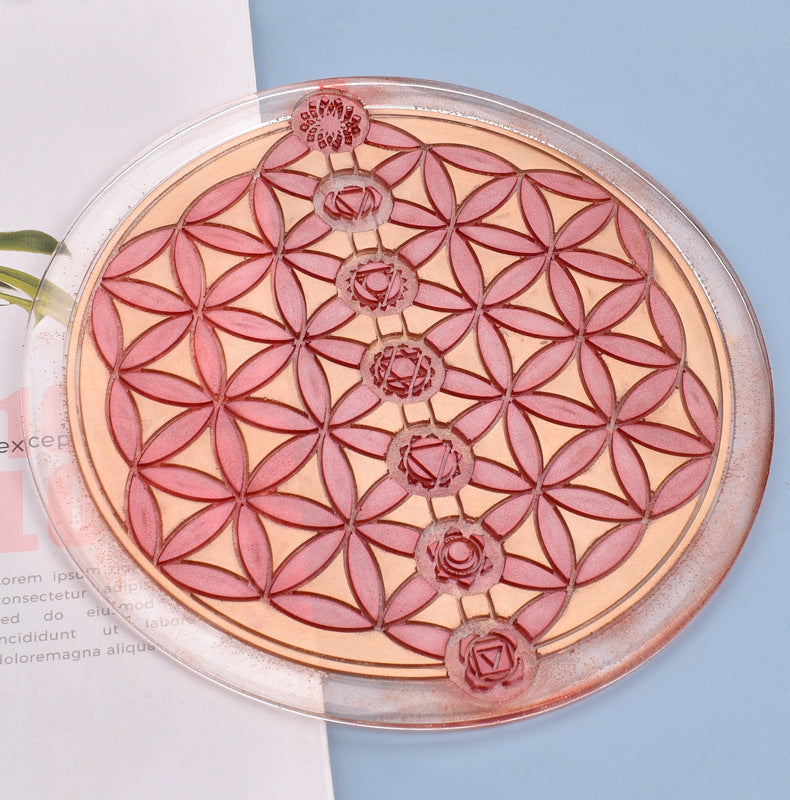 Tarot Cards Coaster Serving Tray Silicone Resin Mold M-YMR-TLD003