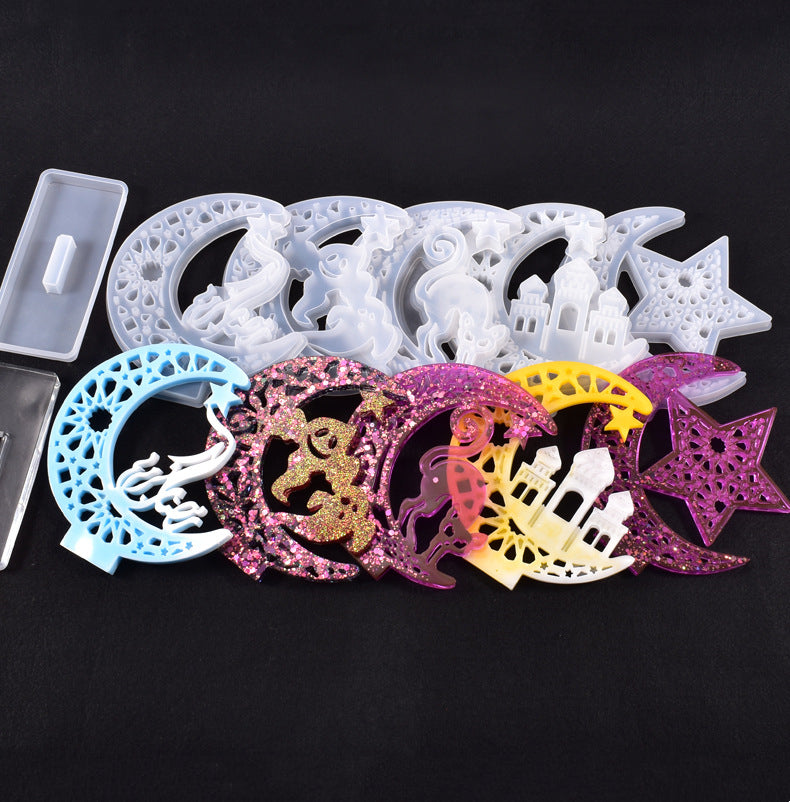 Hollow Out Halloween Ghost Silicone Resin Mold M-LYY-YLP010
