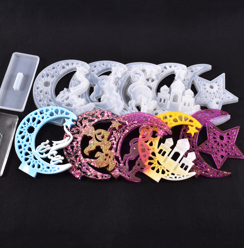Hollow Out Ribbon Silicone Resin Mold M-LYY-YLP004