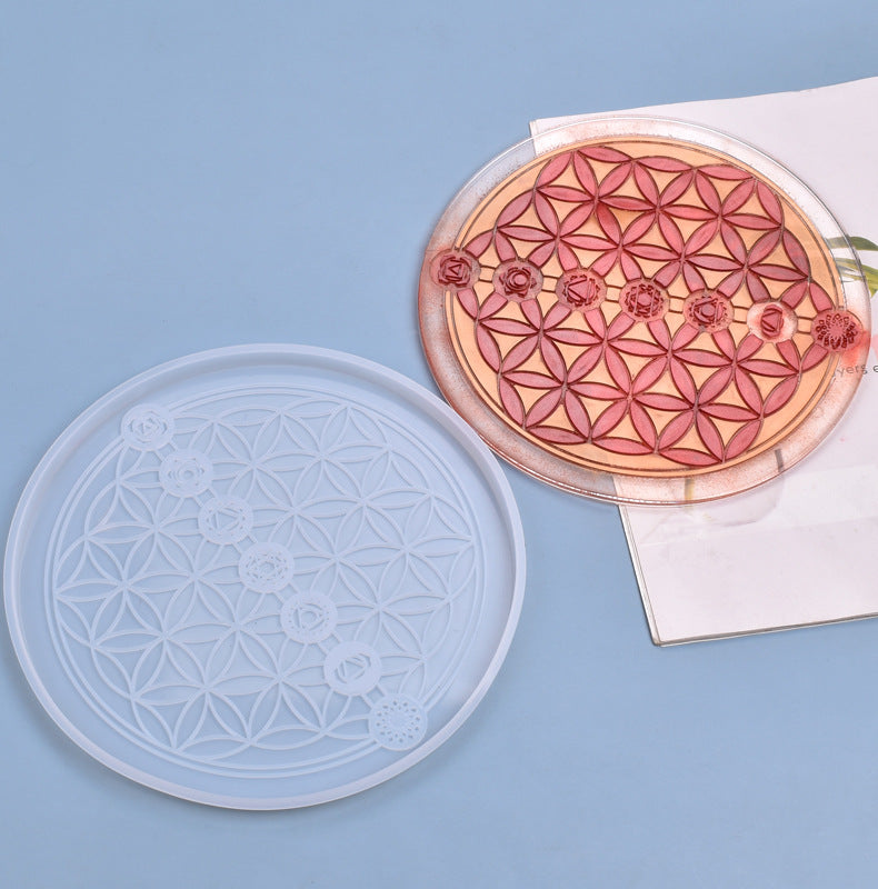 Tarot Cards Coaster Serving Tray Silicone Resin Mold M-YMR-TLD003