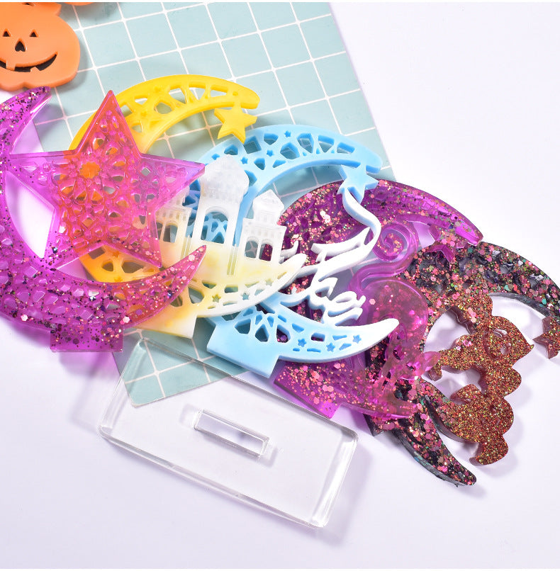 Hollow Out Halloween Ghost Silicone Resin Mold M-LYY-YLP010