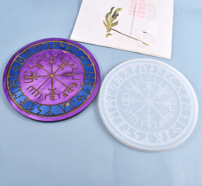 Tarot Cards Coaster Serving Tray Silicone Resin Mold M-YMR-TLD004