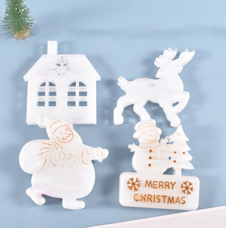 Christmas Series Decoration Pendant Silicone Resin Mold M-YMR-SDGP003