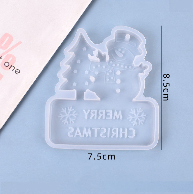 Christmas Series Decoration Pendant Silicone Resin Mold M-YMR-SDGP005