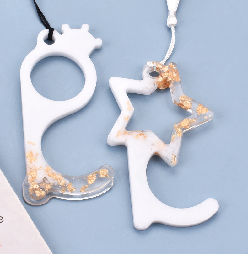 Star And Crown Silicone Chain Pendant Resin Mold M-YMR-YSK001