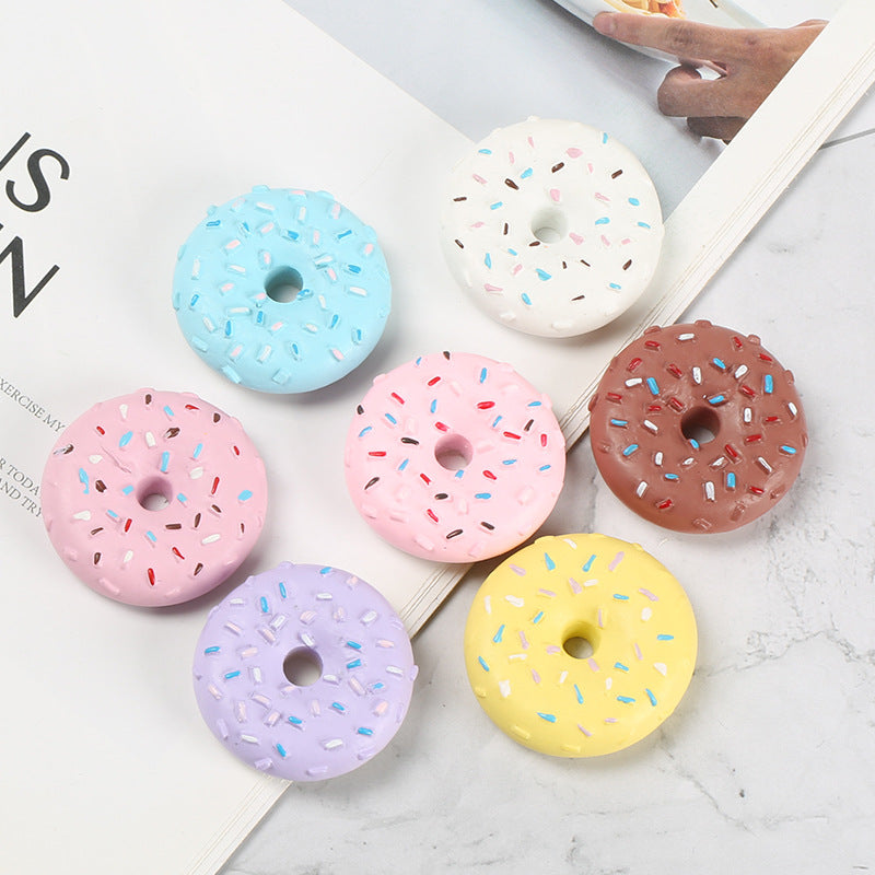 Donut Playfood Mixed Resin Slime Charms Cabochons Ornament DIY Crafts
