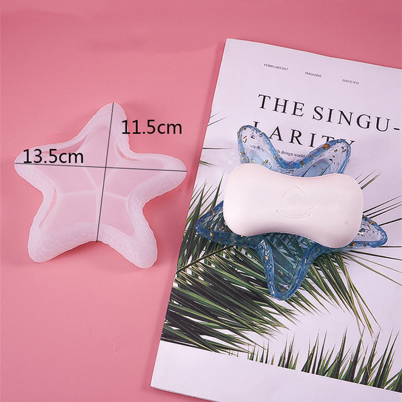 Starfish Dish Tray Silicone Molds For DIY Epoxy Resin M-STP002