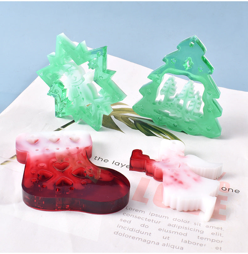 Christmas Series Decoration Pendant Silicone Resin Mold M-YMR-SDGP011