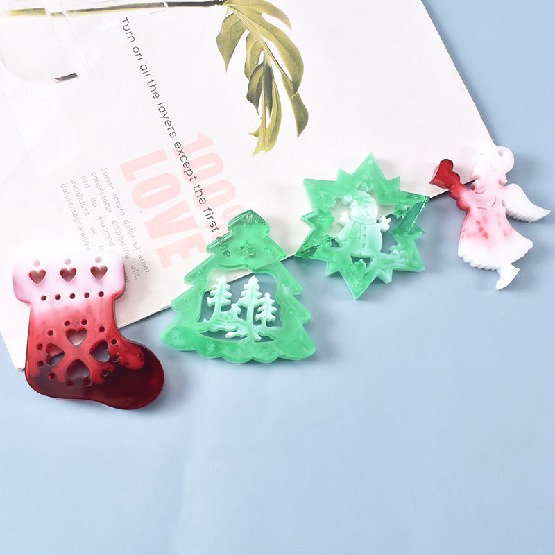 Christmas Series Decoration Pendant Silicone Resin Mold M-YMR-SDGP012