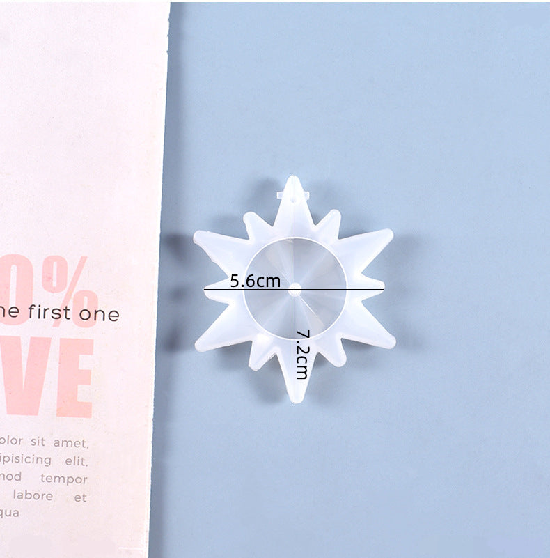Snowflake Pendant Jewelry Silicone Resin Mold M-YMR-XHDJ001