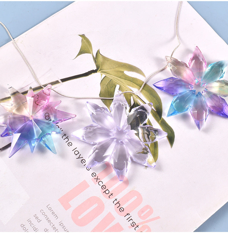 Pack of 3 Snowflake Pendant Jewelry Silicone Resin Mold M-YMR-XHDJ004