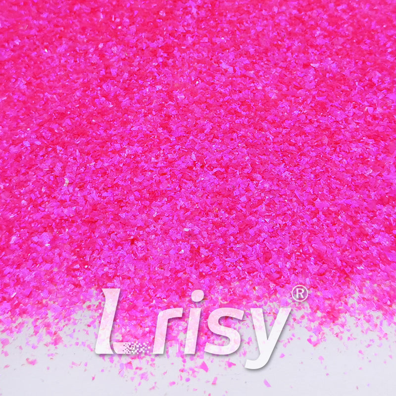 High Brightness Magenta Iridescent Cellophane Glitter Shards (Flakes) FC349 2x2