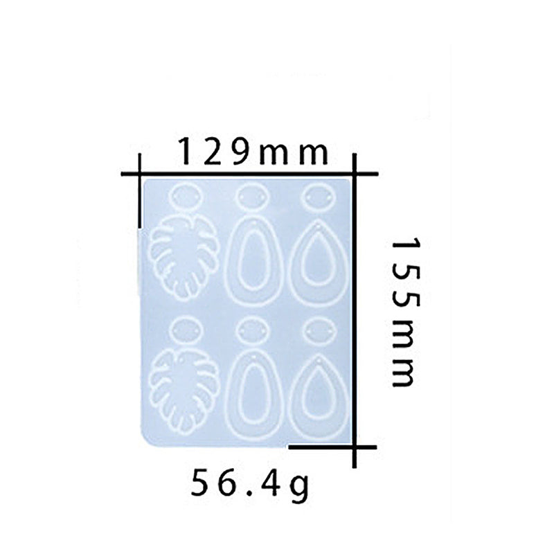 Jewelry Pendant Silicone DIY Earring Mold For Resin M-DYYY-EZZ002