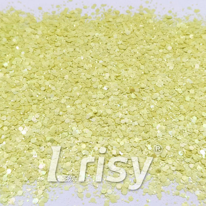 Macaron Color General Mixed Lemon Yellow Glitter FC-E8058