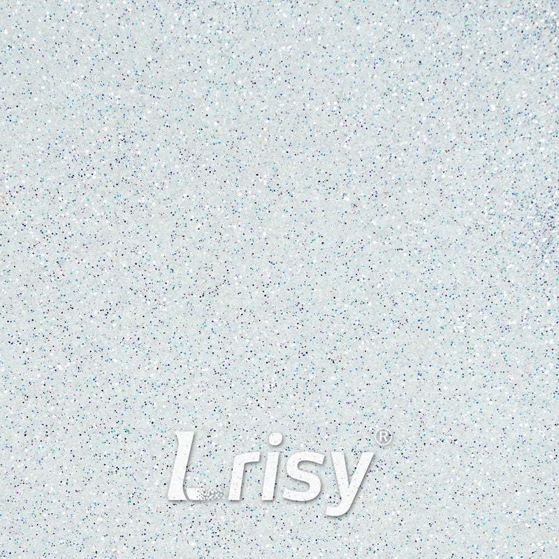 Lrisy Iridescent High Brightness Extra Fine Glitter Powder with Shaker Lid140g/4.5oz (Ultra Thin Diamond Mirror Silver)