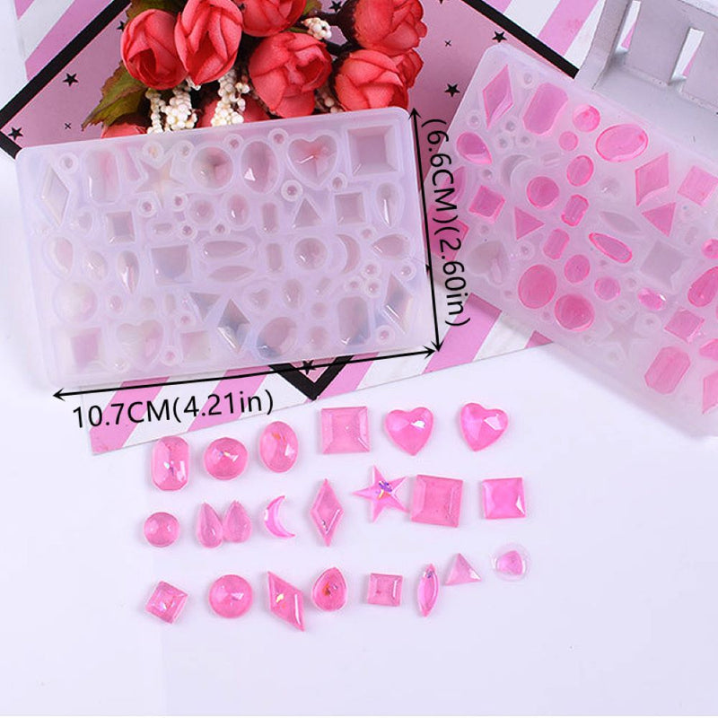 Crafts DIY Earring Molds Set Silicone Resin Casting Pendant Molds