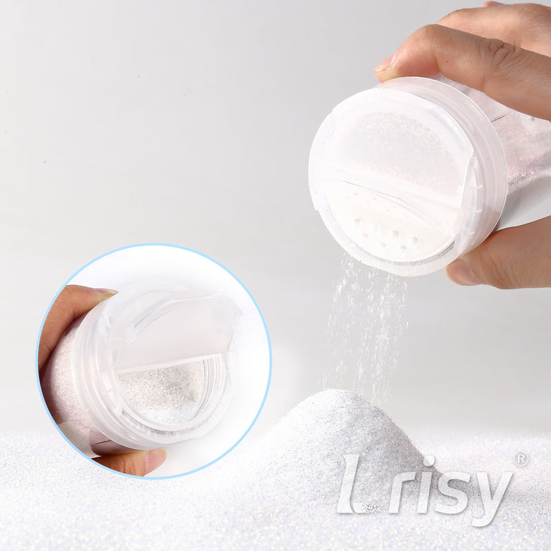 Lrisy Iridescent Extra Fine Glitter Powder with Shaker Lid 140g/4.5oz (Ultra Thin Iridescent Dream Blue/FC321)