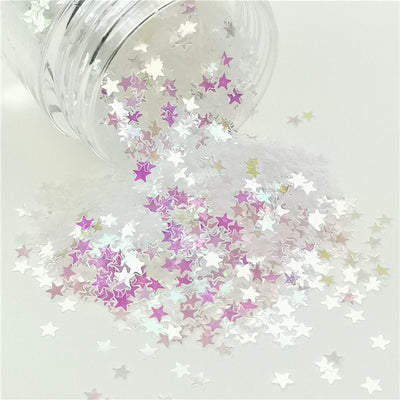 3mm Stars Shapes Dream Pink Glitter C003